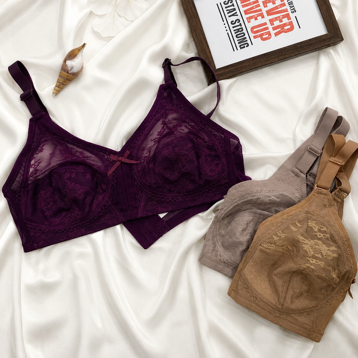 DOREEN HALF LINING NET BRA